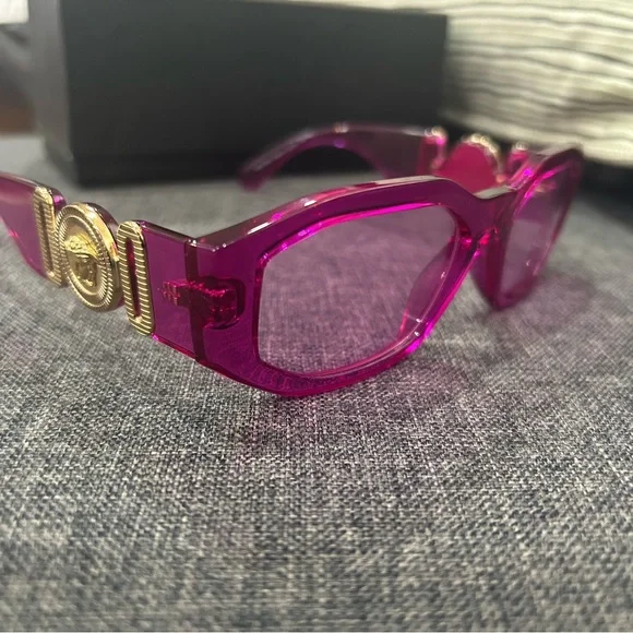 Versace | Accessories | Transparent Fuchsia Versace Biggie 